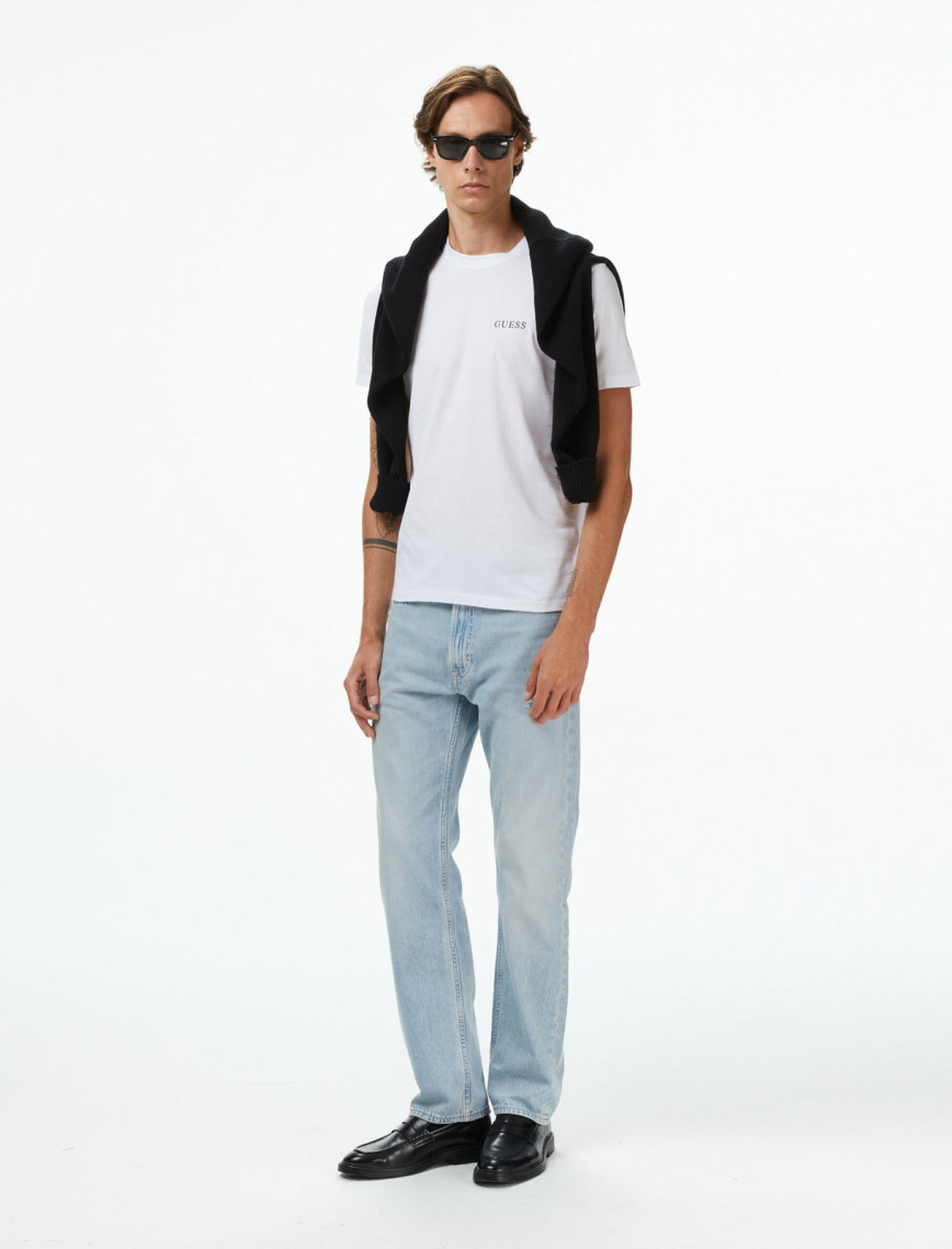 Guess 3'lü Erkek Beyaz T-Shirt Guess 3'lü Erkek Beyaz T-Shirt
