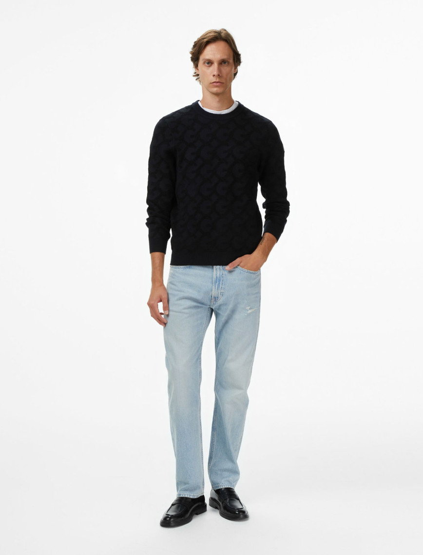 Guess John Erkek Siyah Triko Guess John Erkek Siyah Triko