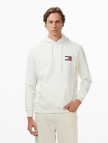 Tommy Jeans Regular Essential Flag Erkek Beyaz Hoodie Tommy Jeans Regular Essential Flag Erkek Beyaz Hoodie