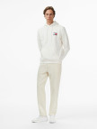 Tommy Jeans Regular Essential Flag Erkek Beyaz Hoodie Tommy Jeans Regular Essential Flag Erkek Beyaz Hoodie