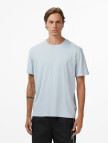 Calvin Klein Supima Chest Crewneck Erkek Mavi T-Shirt
