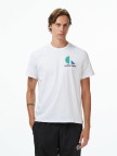 Calvin Klein Bauhaus Logo Graphic Erkek Beyaz T-Shirt Calvin Klein Bauhaus Logo Graphic Erkek Beyaz T-Shirt