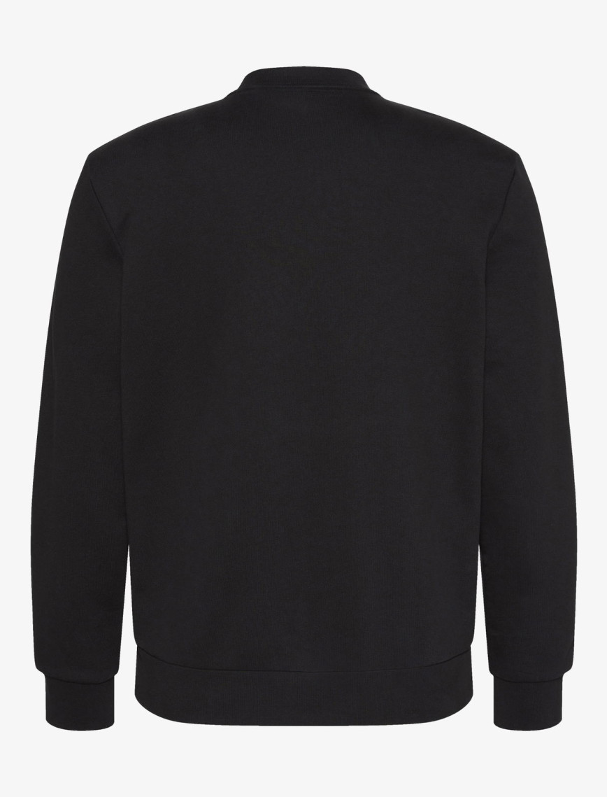 Calvin Klein Terry Bauhaus Logo Erkek Siyah Sweatshirt Calvin Klein Terry Bauhaus Logo Erkek Siyah Sweatshirt