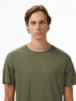 Tommy Hilfiger Cotton Modal Erkek Yeşil T-Shirt Tommy Hilfiger Cotton Modal Erkek Yeşil T-Shirt
