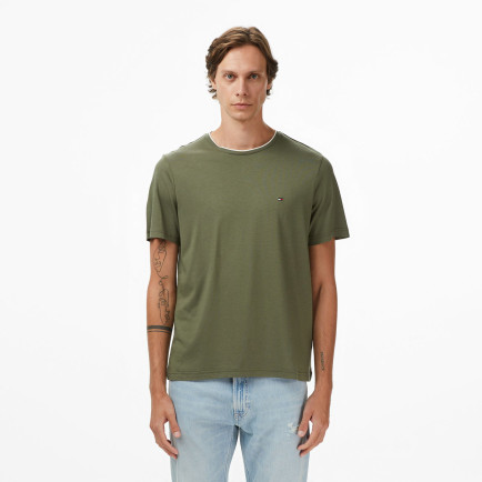 Tommy Hilfiger Cotton Modal Erkek Yeşil T-Shirt Tommy Hilfiger Cotton Modal Erkek Yeşil T-Shirt
