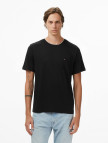 Tommy Hilfiger Cotton Modal Erkek Siyah T-Shirt Tommy Hilfiger Cotton Modal Erkek Siyah T-Shirt