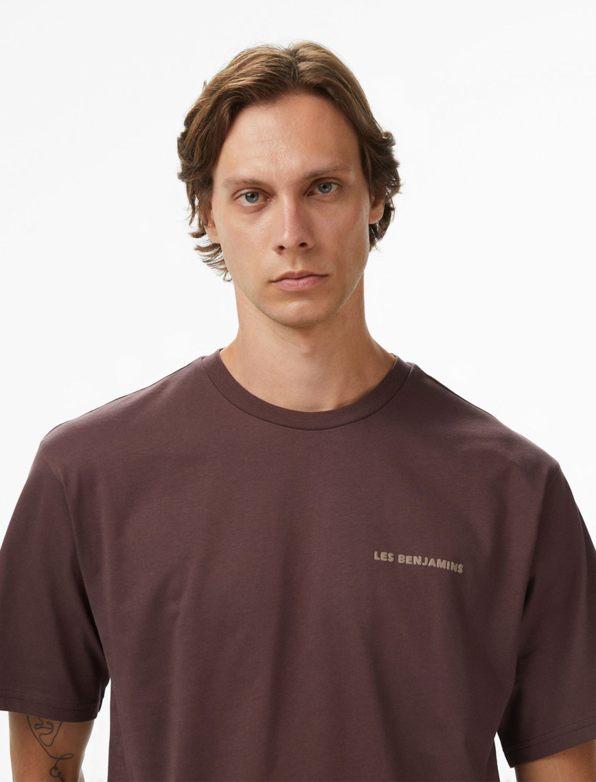 Les Benjamins Relaxed 010 Erkek Kahverengi T-Shirt Les Benjamins Relaxed 010 Erkek Kahverengi T-Shirt