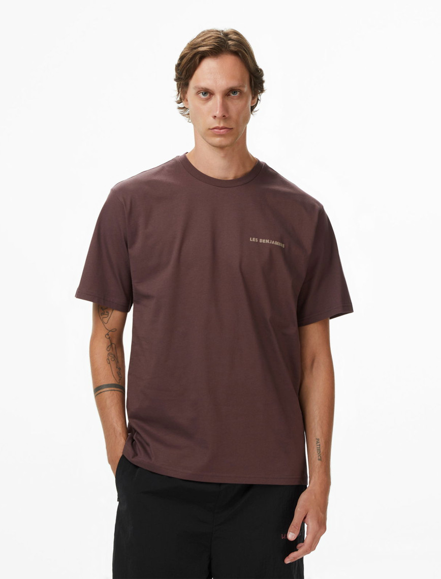 Les Benjamins Relaxed 010 Erkek Kahverengi T-Shirt Les Benjamins Relaxed 010 Erkek Kahverengi T-Shirt