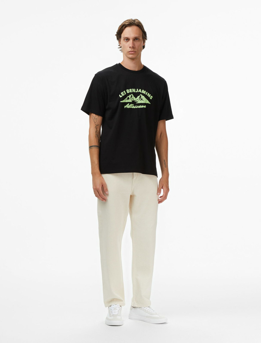 Les Benjamins Relaxed 012 Erkek Siyah T-Shirt Les Benjamins Relaxed 012 Erkek Siyah T-Shirt