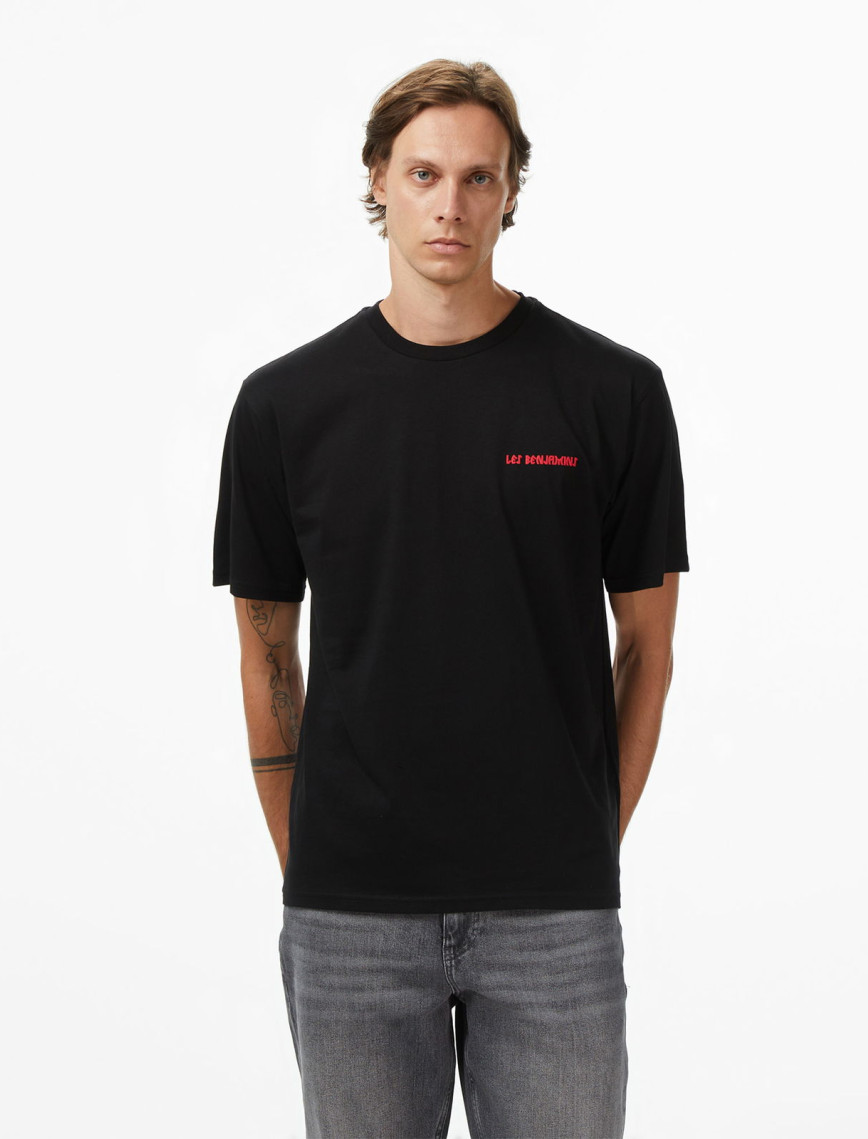 Les Benjamins Relaxed 025 Erkek Siyah T-Shirt Les Benjamins Relaxed 025 Erkek Siyah T-Shirt