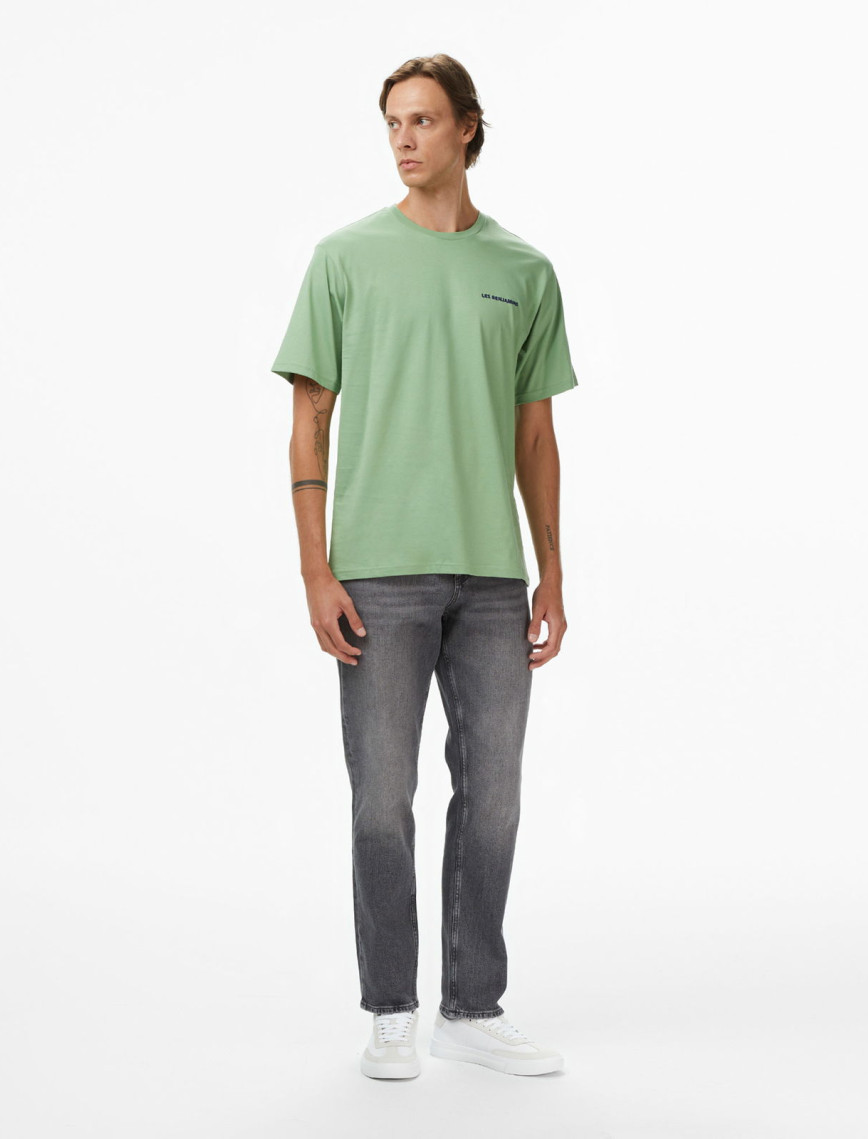 Les Benjamins Relaxed 009 Erkek Yeşil T-Shirt Les Benjamins Relaxed 009 Erkek Yeşil T-Shirt