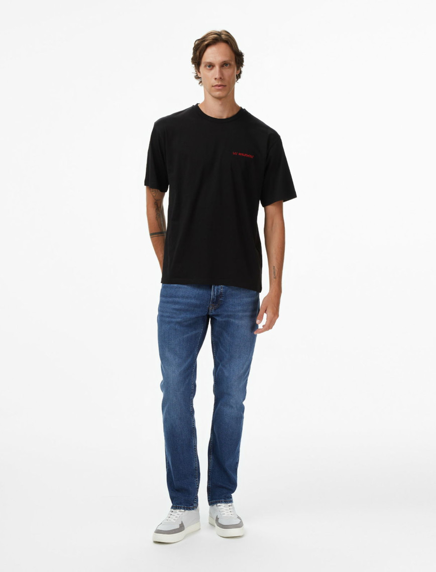 Les Benjamins Relaxed 026 Erkek Siyah T-Shirt Les Benjamins Relaxed 026 Erkek Siyah T-Shirt
