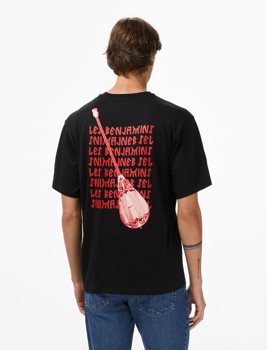 Les Benjamins Relaxed 026 Erkek Siyah T-Shirt Les Benjamins Relaxed 026 Erkek Siyah T-Shirt