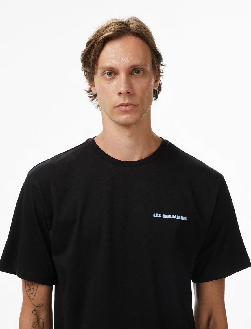 Les Benjamins Relaxed 028 Erkek Siyah T-Shirt Les Benjamins Relaxed 028 Erkek Siyah T-Shirt