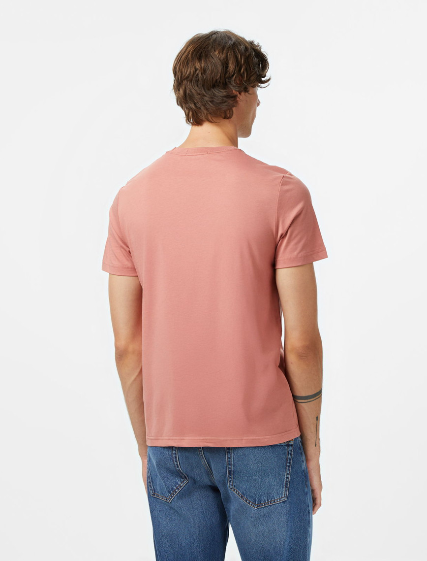 Fred Perry Crew Neck Erkek Pembe T-Shirt Fred Perry Crew Neck Erkek Pembe T-Shirt