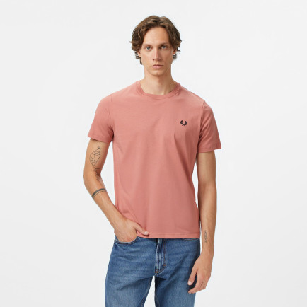 Fred Perry Crew Neck Erkek Pembe T-Shirt Fred Perry Crew Neck Erkek Pembe T-Shirt