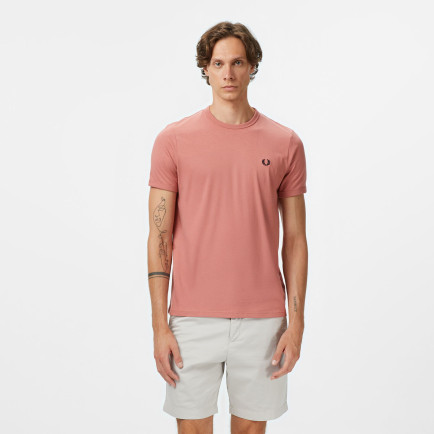 Fred Perry Ringer Erkek Pembe T-Shirt Fred Perry Ringer Erkek Pembe T-Shirt
