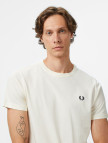 Fred Perry Crew Neck Erkek Bej T-Shirt Fred Perry Crew Neck Erkek Bej T-Shirt