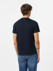 Fred Perry Flocked Laurel Wreath Gra Erkek Lacivert T-Shirt Fred Perry Flocked Laurel Wreath Gra Erkek Lacivert T-Shirt
