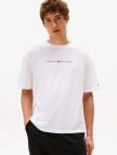 Tommy Hilfiger Logo Erkek Beyaz T-Shirt Tommy Hilfiger Logo Erkek Beyaz T-Shirt