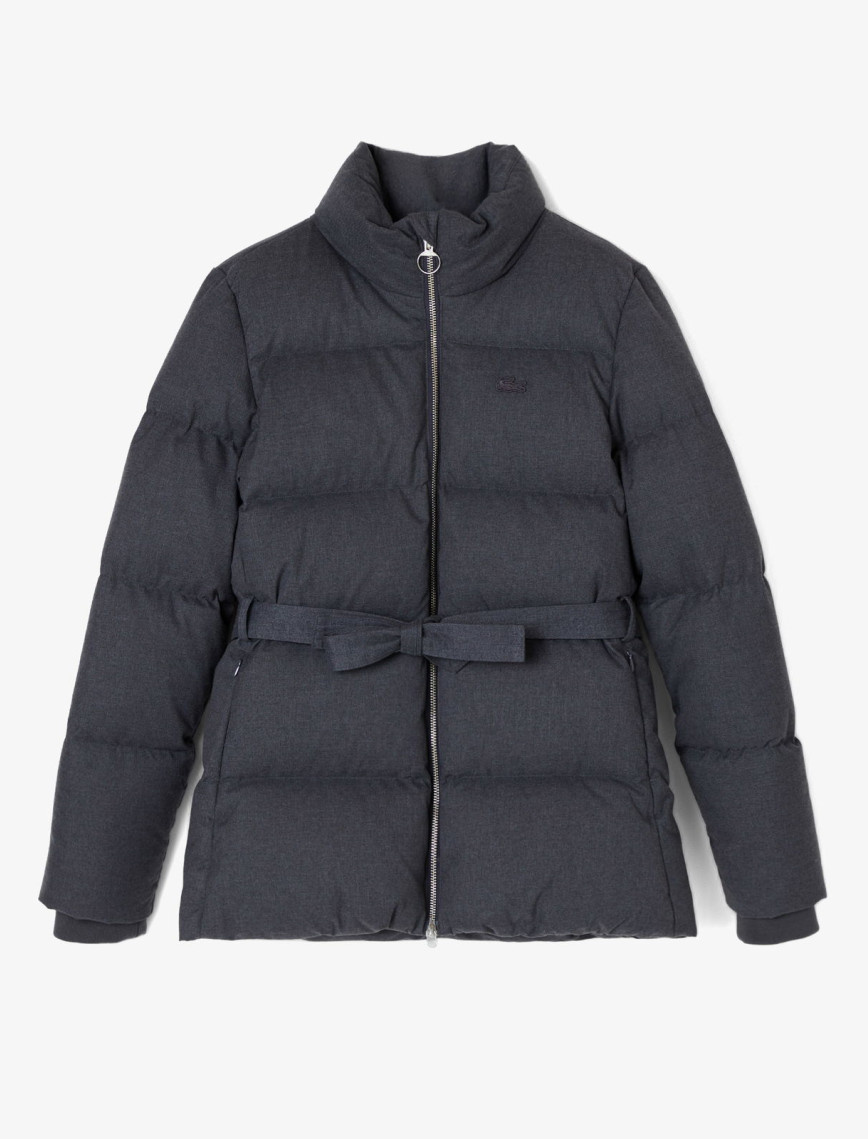 Lacoste Kadın Dik Yaka Koyu Gri Mont Lacoste Kadın Dik Yaka Koyu Gri Mont