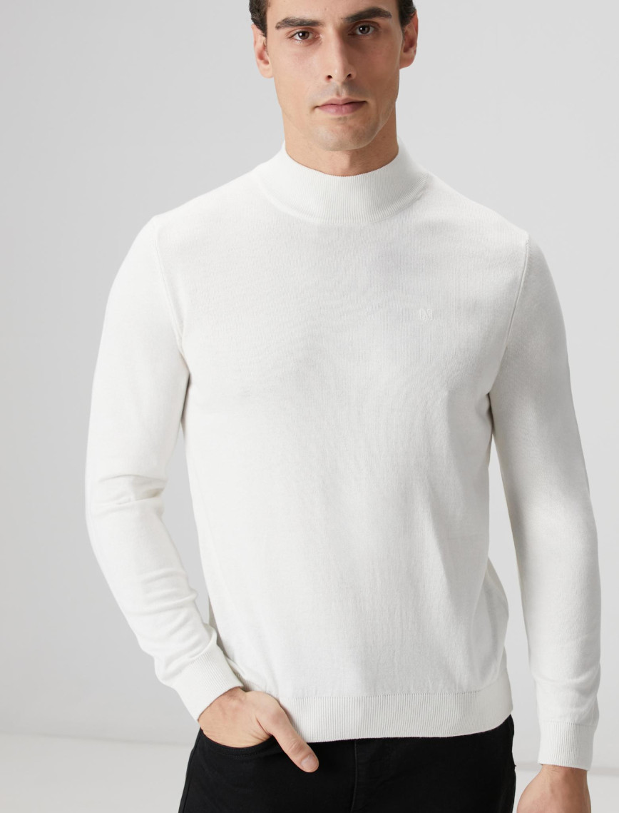 Network Erkek Kırık Beyaz Kazak Network Erkek Kırık Beyaz Kazak