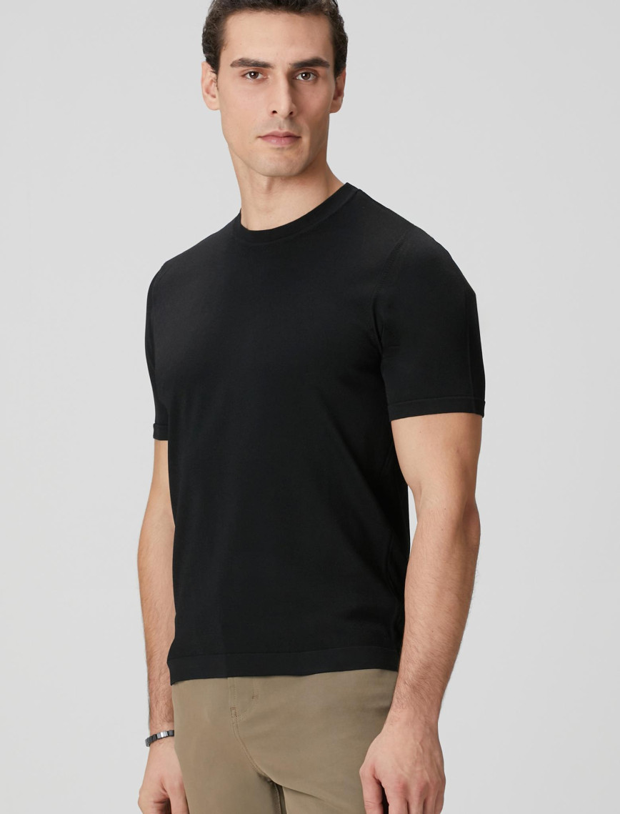 Network Erkek Siyah Basic Triko Kazak Network Erkek Siyah Basic Triko Kazak