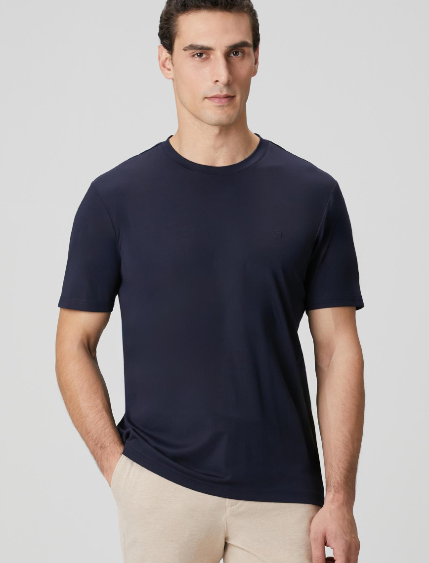 Network Erkek Lacivert Basic T-shirt Network Erkek Lacivert Basic T-shirt