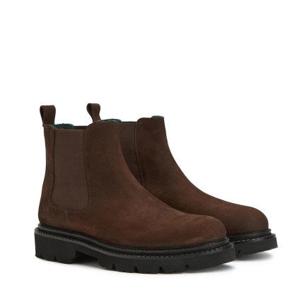 George Hogg Erkek Kahverengi Lastik Detaylı Deri Bot