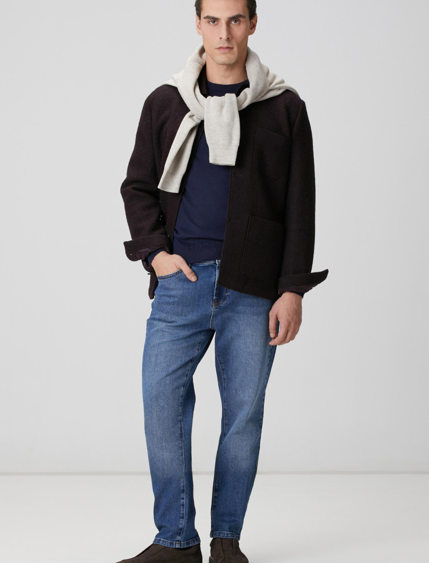 Network Erkek Lacivert Basic Triko Kazak Network Erkek Lacivert Basic Triko Kazak