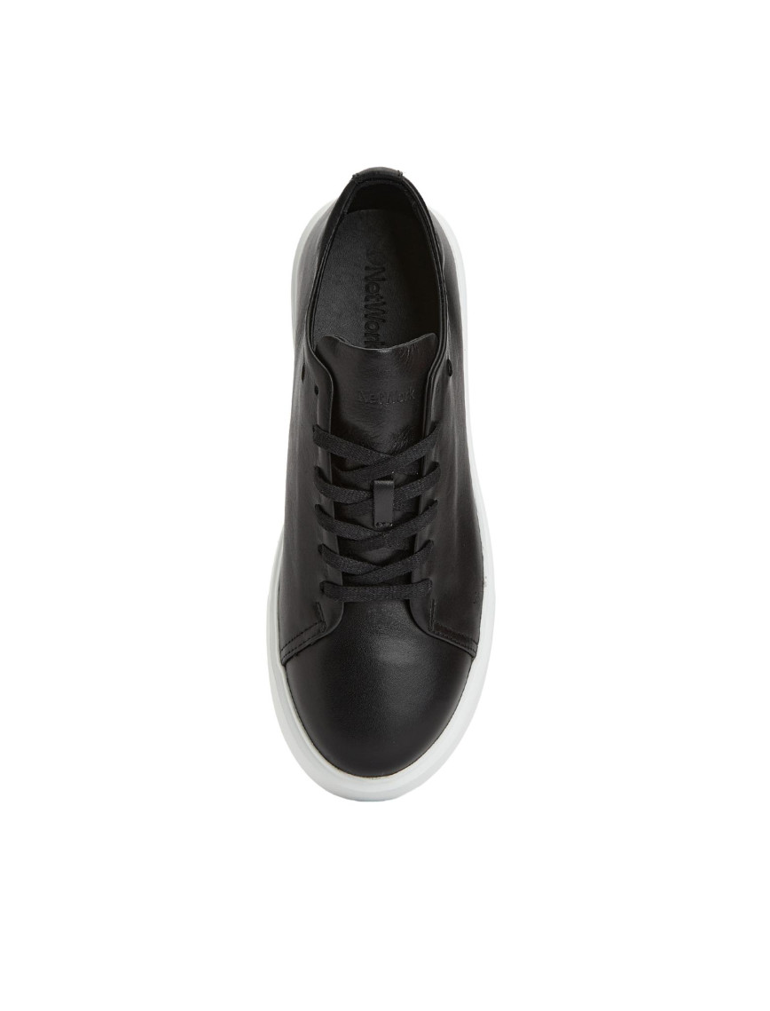 Network Kadın Siyah Deri Sneaker Network Kadın Siyah Deri Sneaker