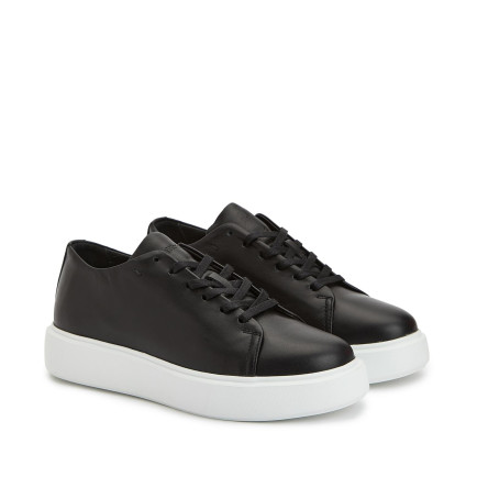 Network Kadın Siyah Deri Sneaker