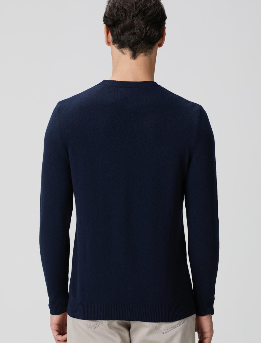 Network Erkek Lacivert Limited Kaşmir Triko Kazak Network Erkek Lacivert Limited Kaşmir Triko Kazak