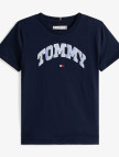 Tommy Hilfiger Varsity Sateen Çocuk Mavi T-Shirt Tommy Hilfiger Varsity Sateen Çocuk Mavi T-Shirt