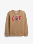 Gap V-Fa Logo Crew Çocuk Kahverengi Sweatshirt Gap V-Fa Logo Crew Çocuk Kahverengi Sweatshirt