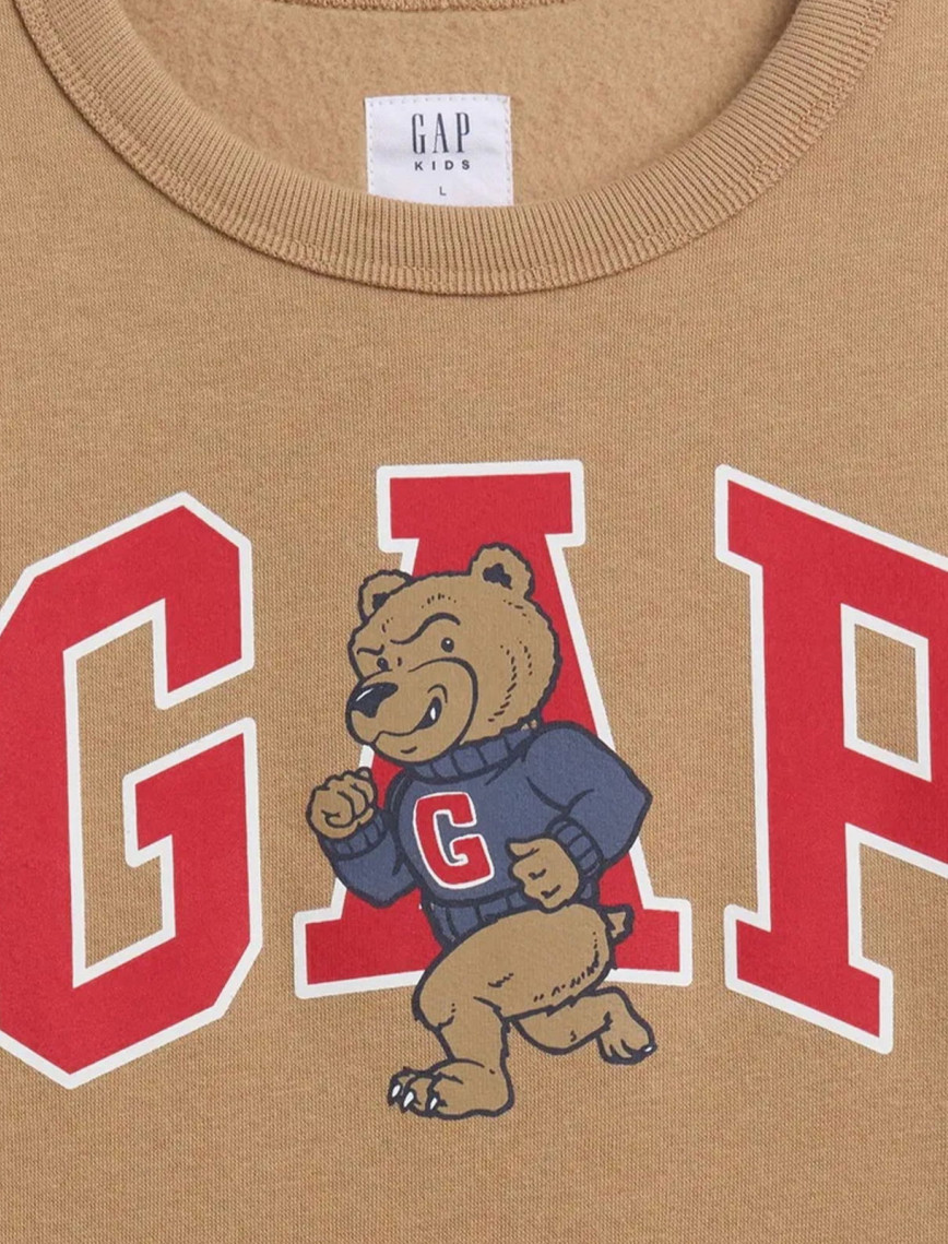 Gap V-Fa Logo Crew Çocuk Kahverengi Sweatshirt Gap V-Fa Logo Crew Çocuk Kahverengi Sweatshirt