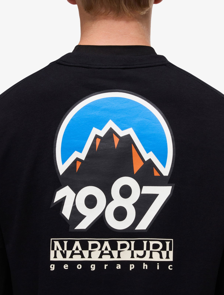 Napapijri S-Montepiana Erkek Siyah T-Shirt