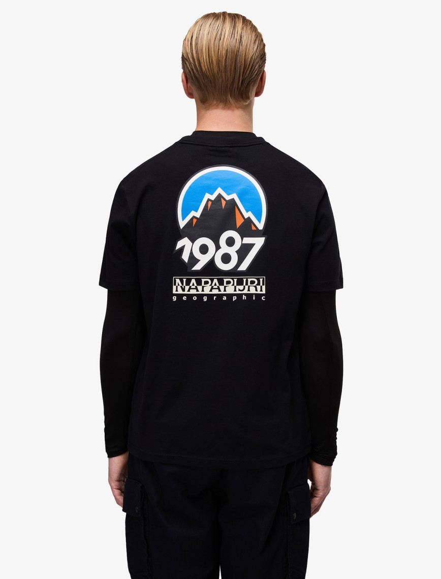 Napapijri S-Montepiana Erkek Siyah T-Shirt