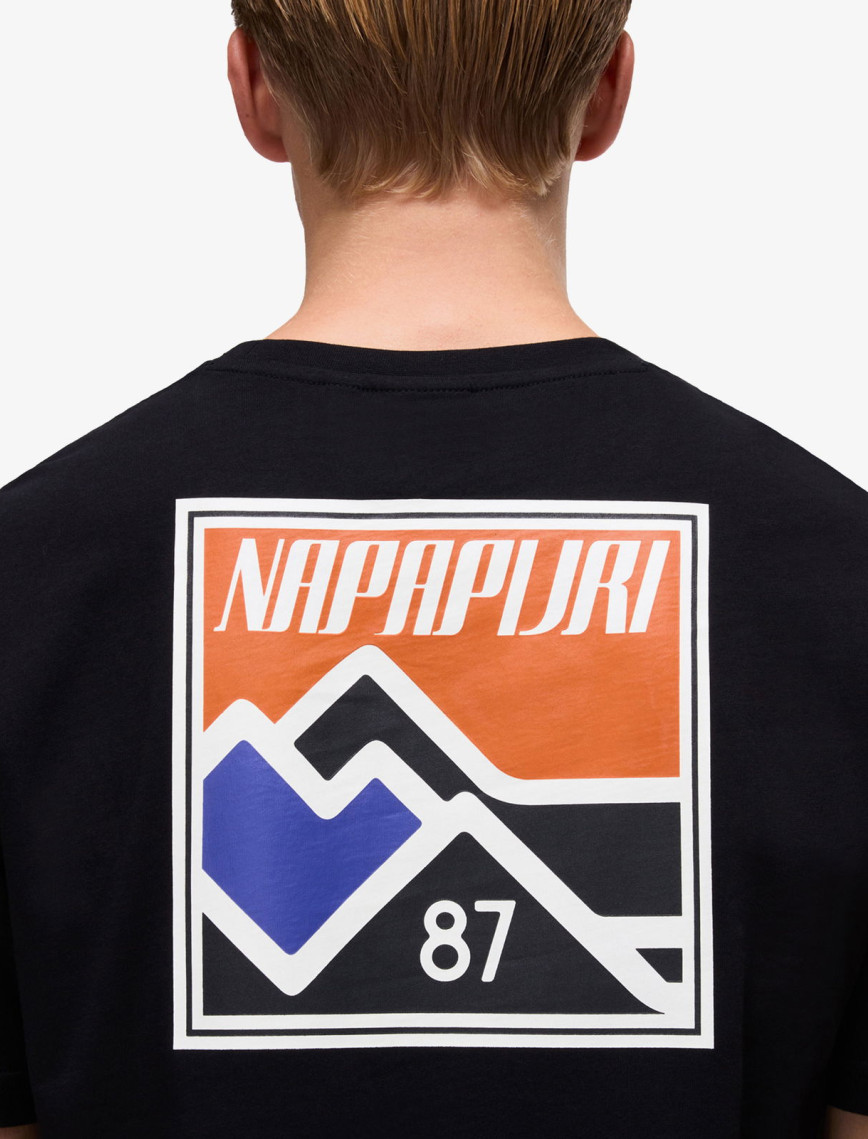 Napapijri S-Guide Erkek Siyah T-Shirt