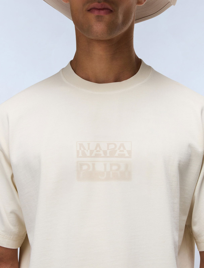 Napapijri Comel Erkek Bej T-Shirt Napapijri Comel Erkek Bej T-Shirt