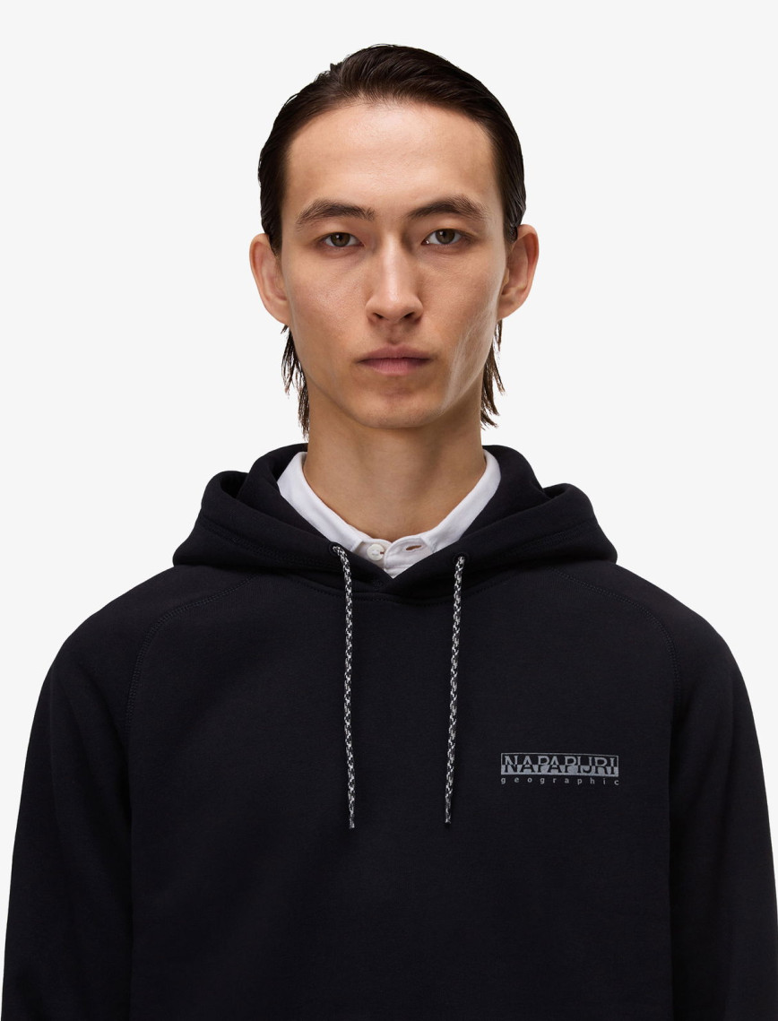 Napapijri B-Back Graphic Erkek Siyah Sweatshirt Napapijri B-Back Graphic Erkek Siyah Sweatshirt