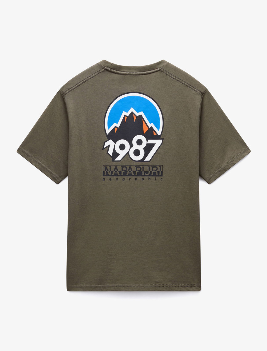 Napapijri S-Montepiana Erkek Yeşil T-Shirt