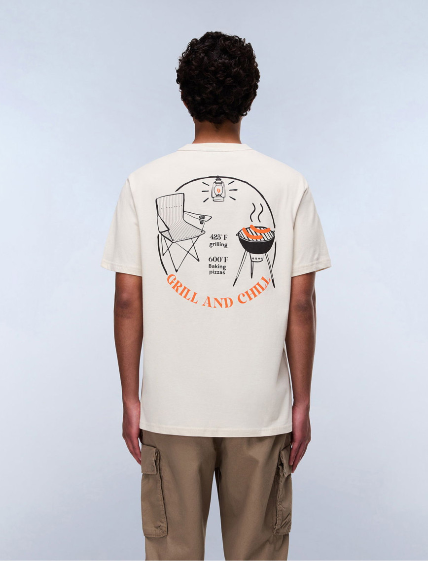 Napapijri Yukis Erkek Beyaz T-Shirt Napapijri Yukis Erkek Beyaz T-Shirt