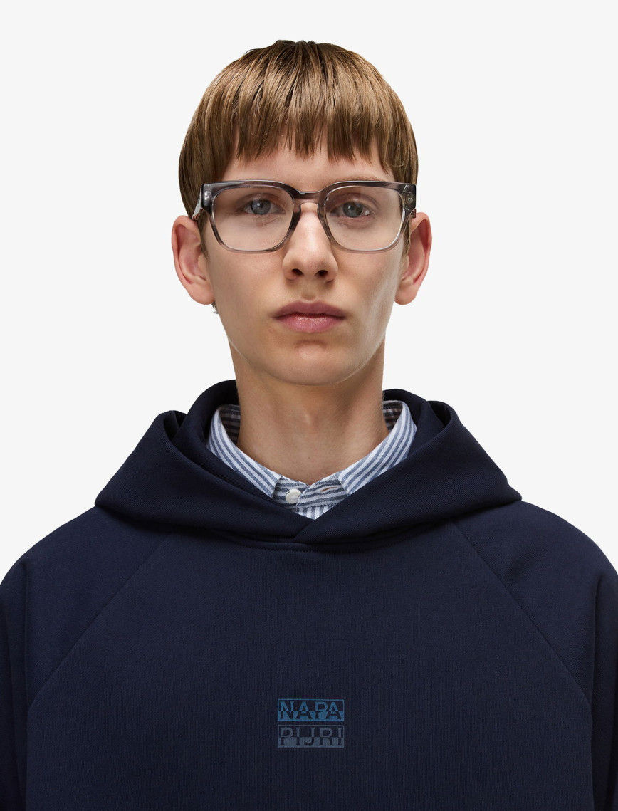 Napapijri B-Elevated Hooded Erkek Mavi Sweatshirt