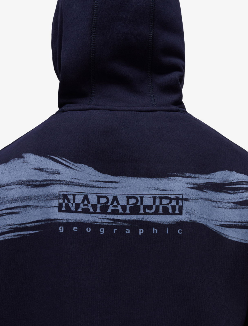 Napapijri B-Back Graphic Erkek Mavi Sweatshirt