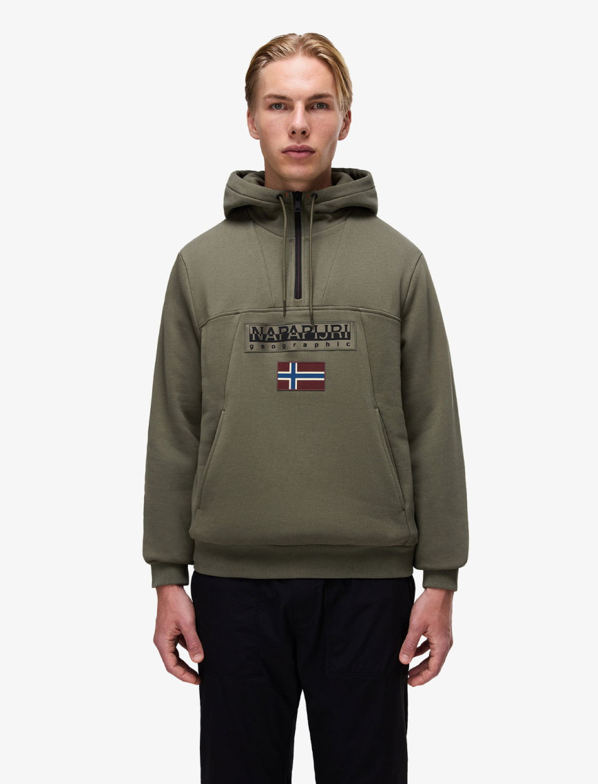 Napapijri Burgee 2.0 Erkek Yeşil Sweatshirt Napapijri Burgee 2.0 Erkek Yeşil Sweatshirt