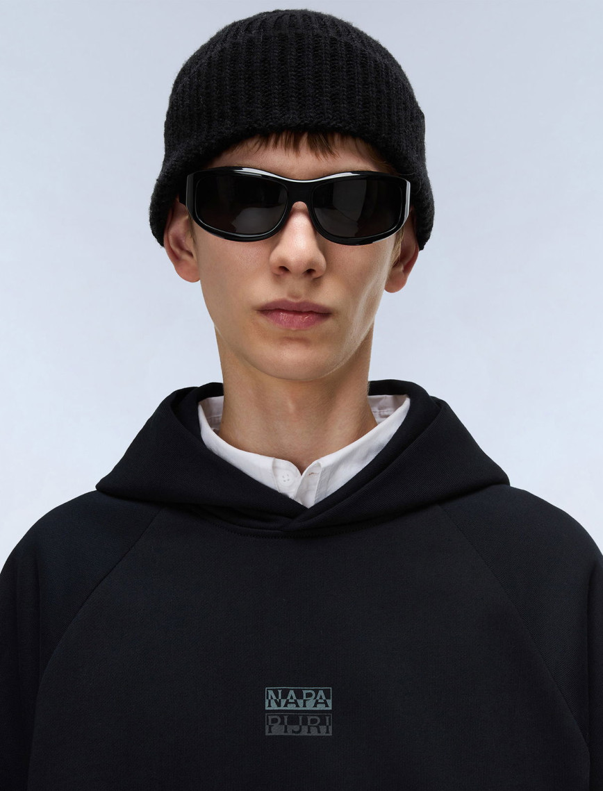 Napapijri B-Elevated Logo Erkek Siyah Sweatshirt