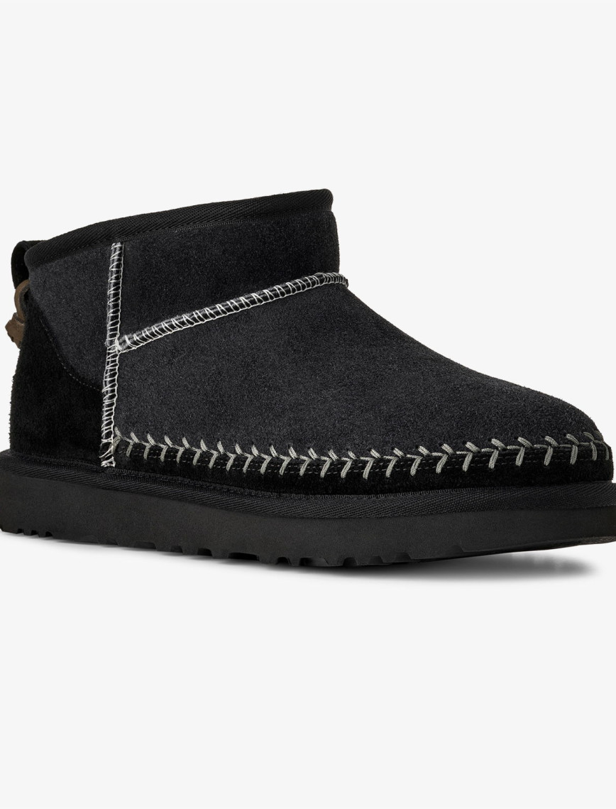 UGG Classic Ultra Mini Biarritz Kadın Siyah Bot