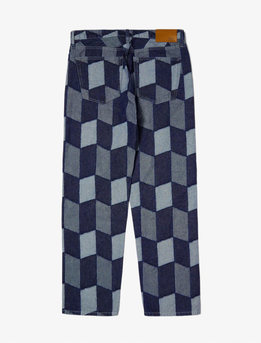 Huf Patchwork Denim Erkek Lacivert Pantolon Huf Patchwork Denim Erkek Lacivert Pantolon