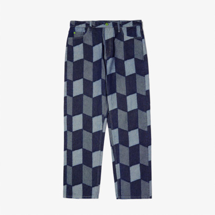 Huf Patchwork Denim Erkek Lacivert Pantolon